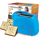 Тостер Esperanza EKT003B Smiley blue, фото 4