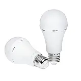 Акумуляторна лампочка Е27 12 W (65 ват) з батарейкою на 1500 mAh 6500К, аварійна лампочка, фото 3