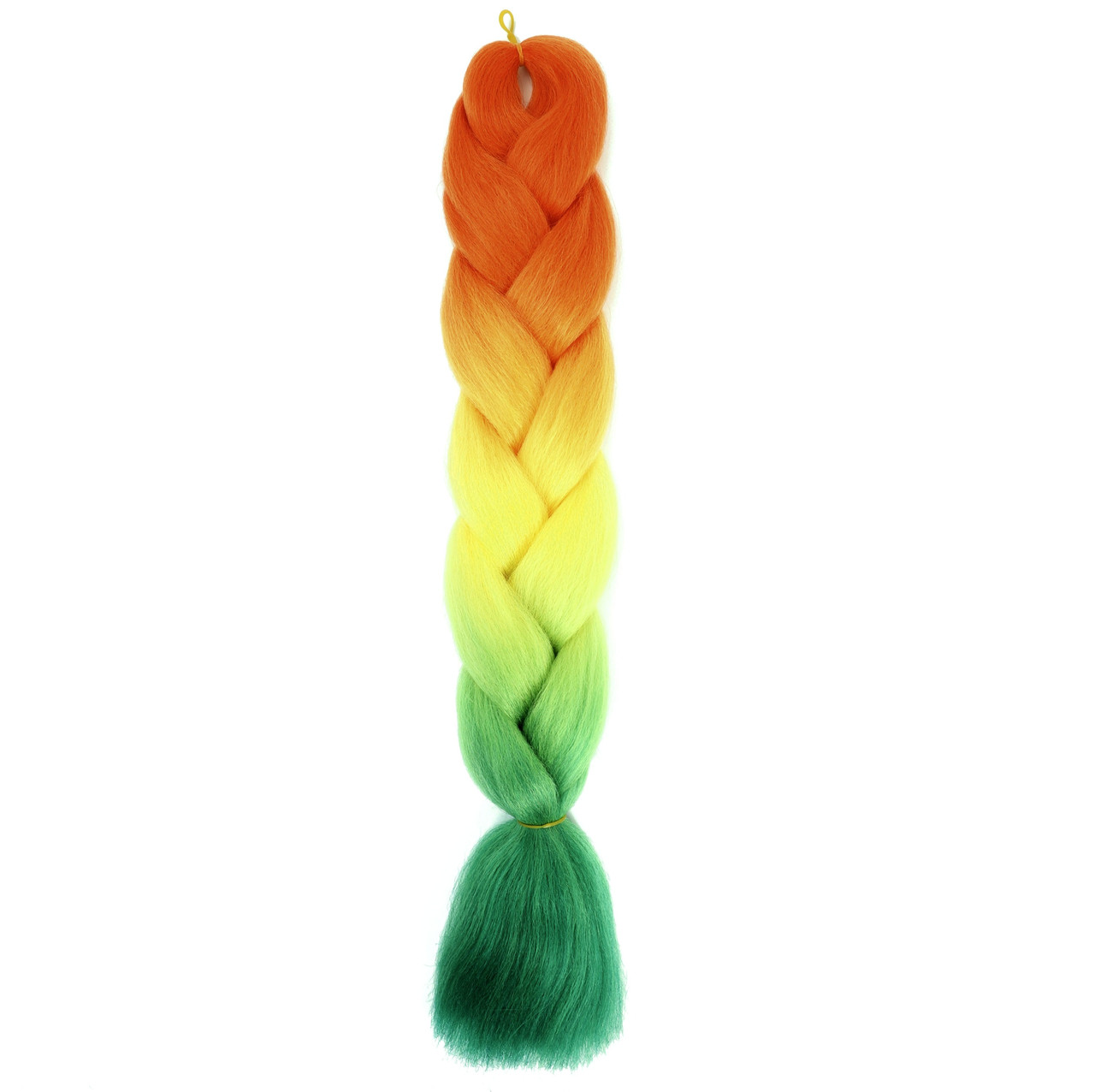 Канекалон Jumbo Braid омбре різнокольорова коса три кольори довжина 60 см Вага 100 грам Термостійкий C60