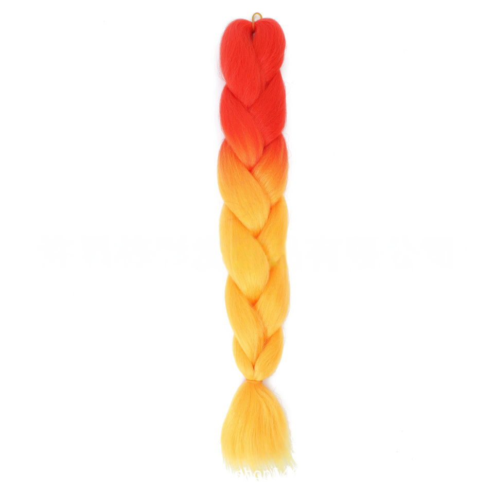 Канекалон Jumbo Braid омбре різнокольорова коса три кольори довжина 60 см Вага 100 грам Термостійкий В51