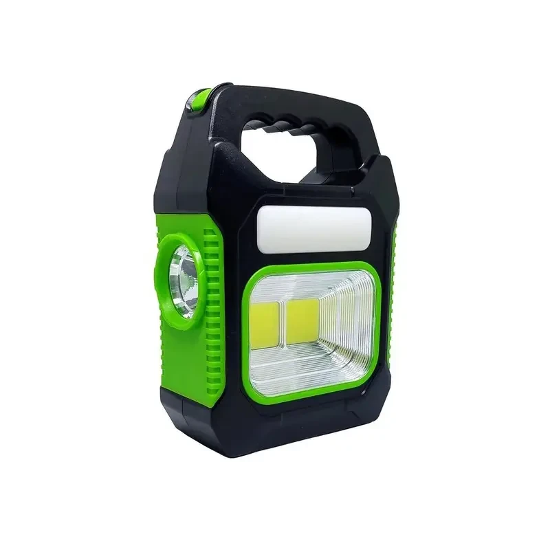 💚Портативний кемпінговий переносний ліхтар JY-978B акумуляторний з сонячною панеллю Зелений, фото 1