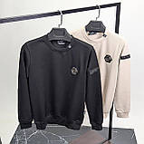 Чоловіча кофта світшот PHILIPP PLEIN CK8522 чорна, фото 5