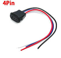 Врізний роз'єм USB Type C (4 Pin) — гніздо мама