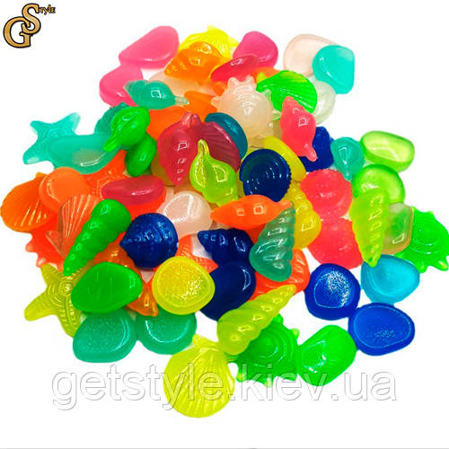 Черепашки, що світяться, для акваріума Glow Shells 90 шт.