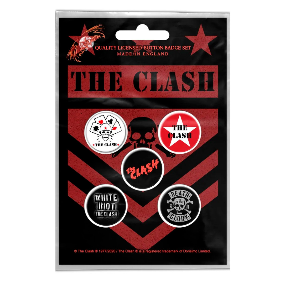 Подарунковий набір значків THE CLASH - LONDON CALLING (iol-031)