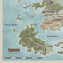 Плакат "Фаерун карта, Забуті Королівства, Dungeon&Dragons, Faerun", 43×60см, фото 2