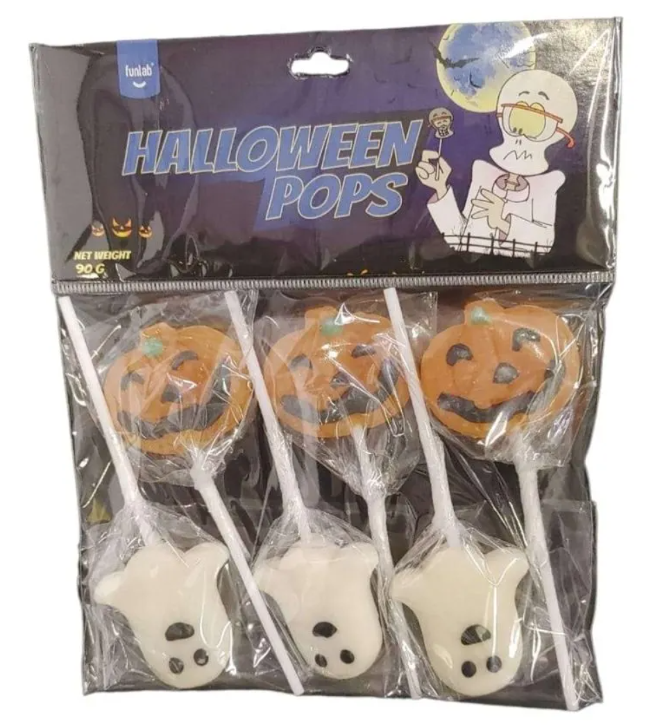 Льодяники Funlab Halloween Pops 90г, фото 1