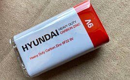 Батарейки Hyundai 9V крона 1 шт.