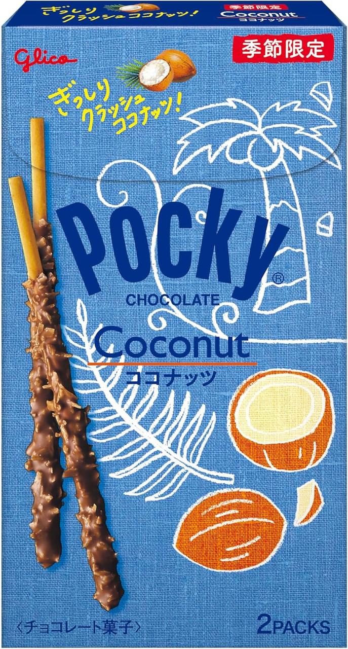 Японські палички Pocky Ezaki Glico Summer Limited зі смаком кокосу 60 г