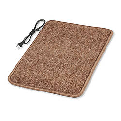 Килимок з підігрівом 50×60 см з термоізоляцією Бежевий