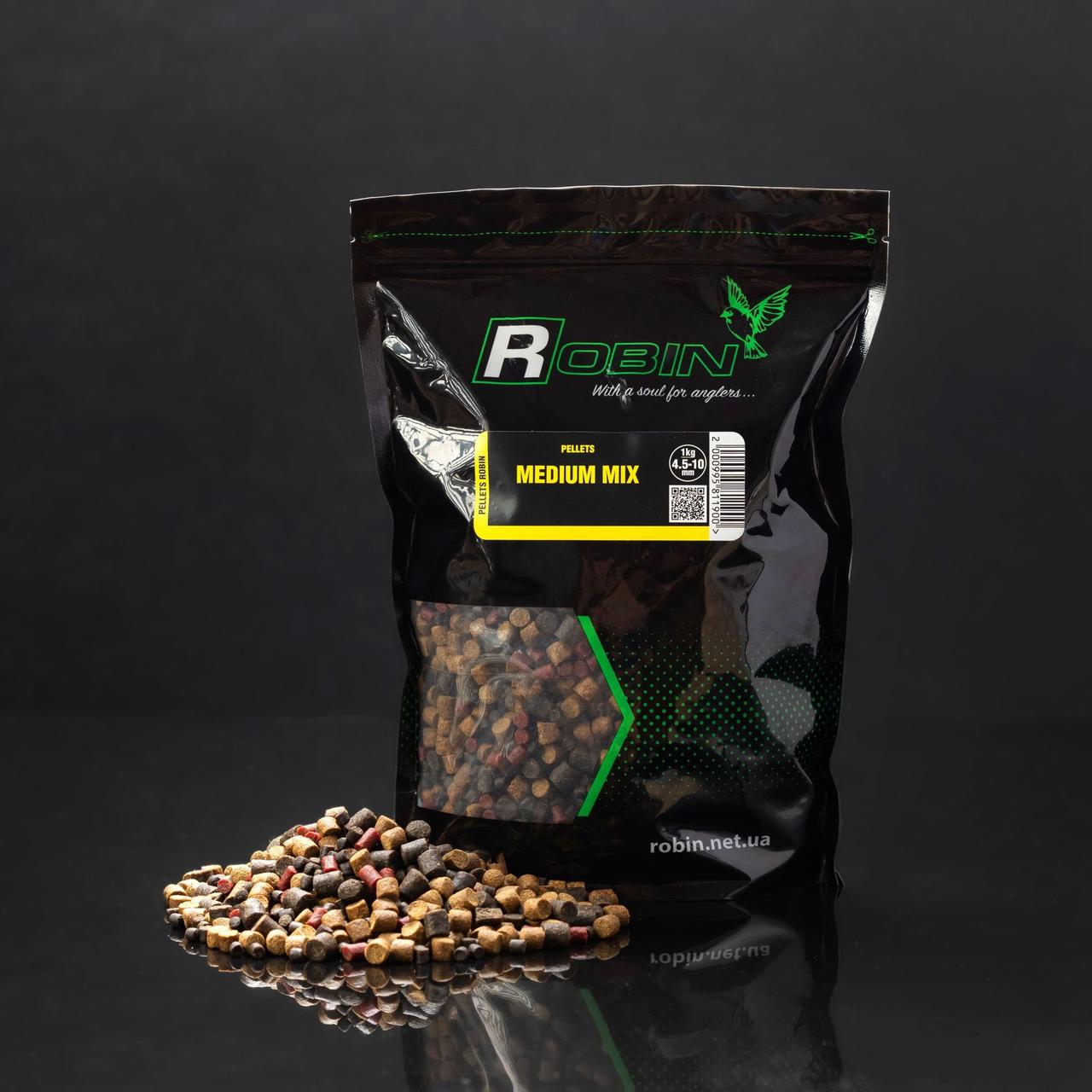 Пелетс Robin MEDIUM-MIX 4.5-10.0mm 1kg