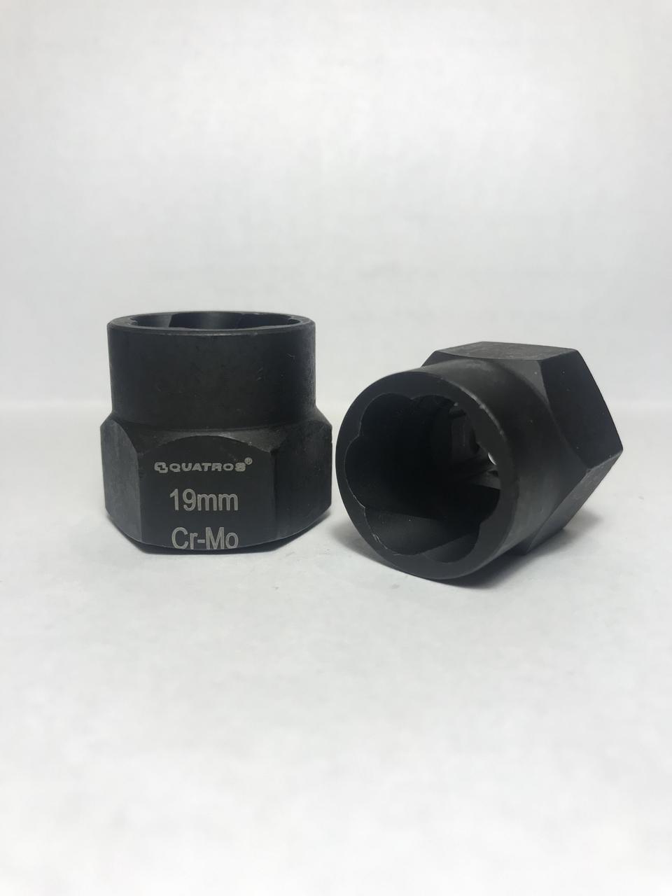 Головка для зношених гвинтів 3/8" 19 мм, фото 1