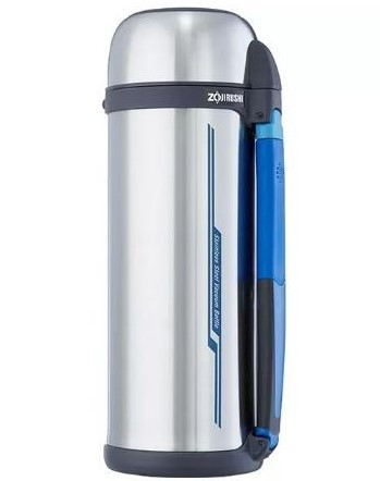 Термос Zojirushi SF-CC 2 л сірий з розкладною ручкою та ремінцем