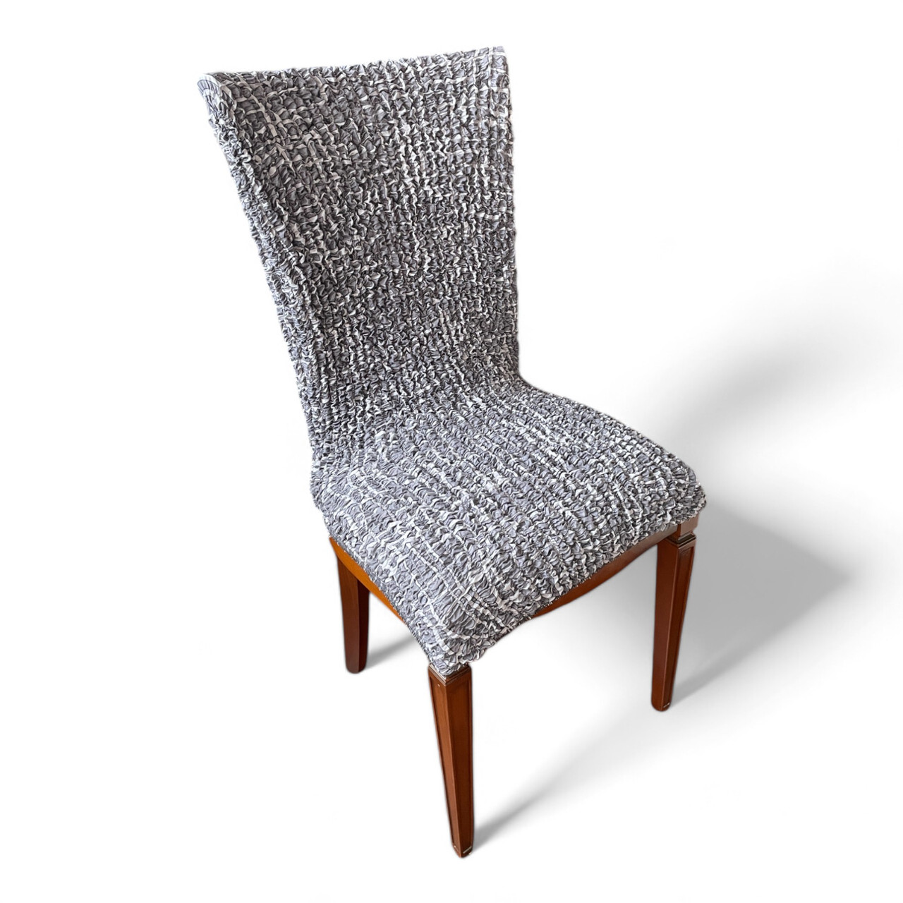 Чохол на стілець сірий Італійський стиль Love You