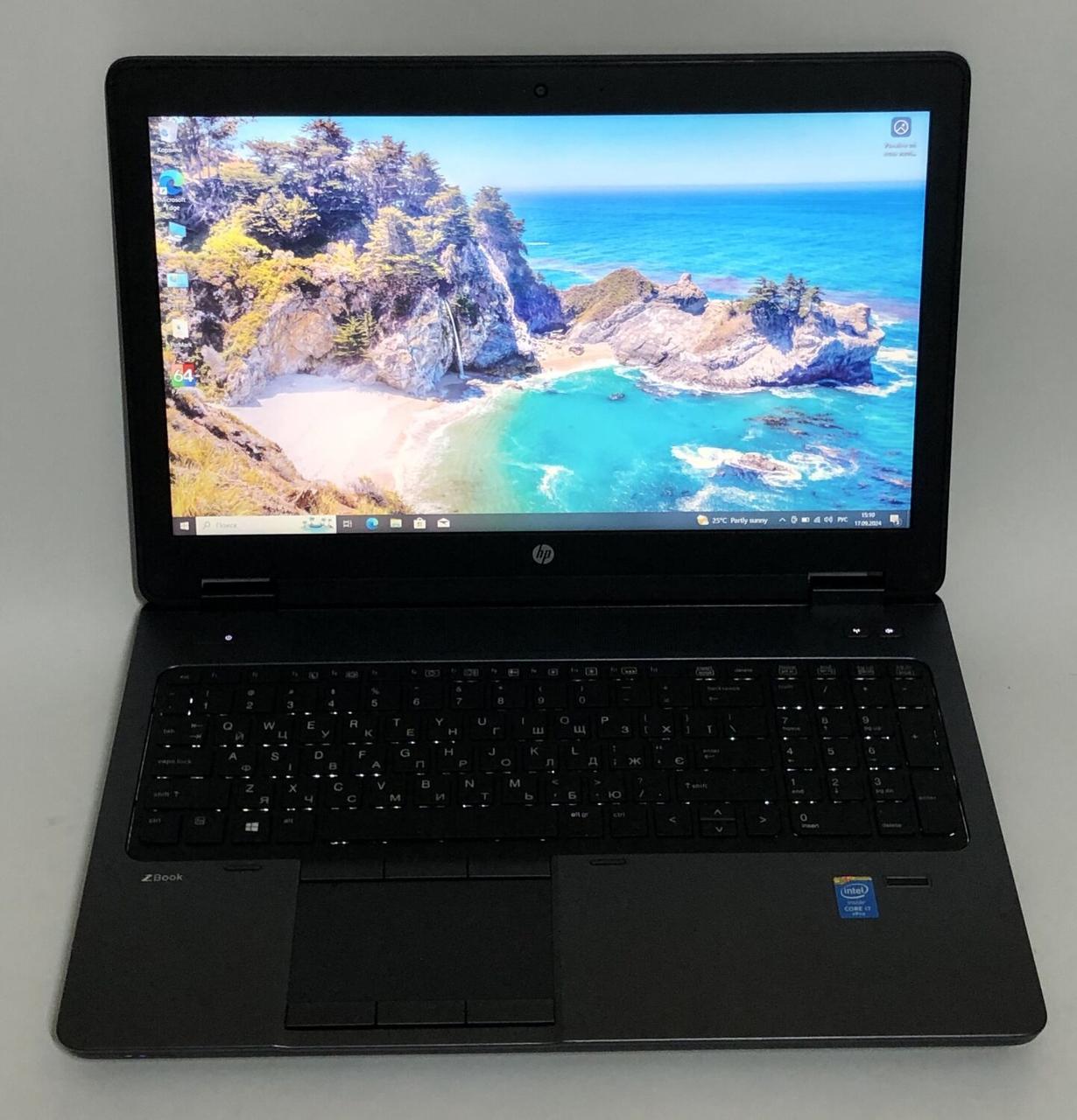 Б/в Ноутбук HP ZBook 15 G2 15.6" 1920x1080| Core i7-4900MQ| 16 GB RAM| 256 GB SSD| Quadro K2100M 2GB