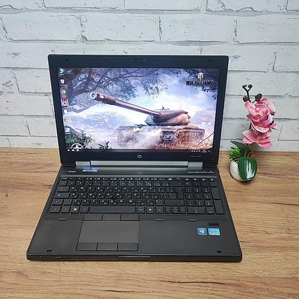 Б/в Ноутбук Б-клас HP EliteBook 8560w 15.6" 1600x900| Core i5-2520M| 8 GB RAM| 256 GB SSD| Quadro 2000M 2GB, фото 1