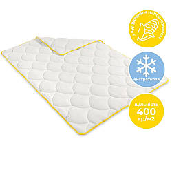 Ковдра Попкорн зимова євро 200х220 см IDEIA антиалергенна з кукурудзяним наповнювачем біла