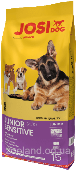 Josera JosiDog Junior Sensitive для цуценят із чутливим травленням, 15 кг