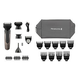 Remington Тример One, для бороди, вусів, голови та тіла, носа та вух, акум., насадок-18, сталь, чорний