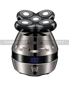 ARDESTO Бритва електр. для голови SHR-5WPR, роторна, бритв.головок-5, Li-Ion, сух.+волог., бронзовий