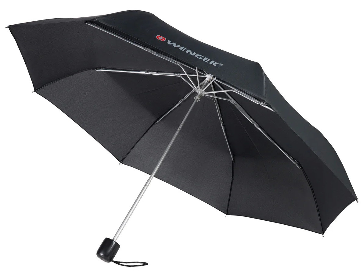 Wenger Парасоля, Large Travel Umbrella, чорна, фото 1