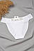 Труси жіночі білого кольору з мереживом 188650S, фото 2