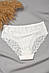 Труси жіночі білого кольору з мереживом р.XL/2XL 188652S, фото 2