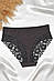 Труси жіночі чорного кольору з мереживом р.M/L 188655S, фото 2