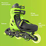 NEON Роликові ковзани Inline, розмір 30-33, зелений, фото 9