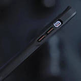 TPU+PC чохол Metal Buttons with MagSafe Carbon Ring для Apple iPhone 15 (6.1") Чорний, фото 4