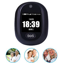 GPS трекер брелок 4G для дітей і літніх людей, з камерою, сенсорним екраном, кнопкою SOS, аудіодзвінком, крокоміром VJOYCAR RF-V45