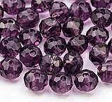 Бусина Рондель 4*3 мм, колір вишневий мікс 1-нитка ≈125-135 шт, Різнокольоровий, фото 2