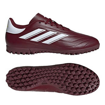 Футбольні сороконіжки Adidas Copa Pure II Club Turf IE7524, Бордовий, Розмір (EU) — 40 2/3