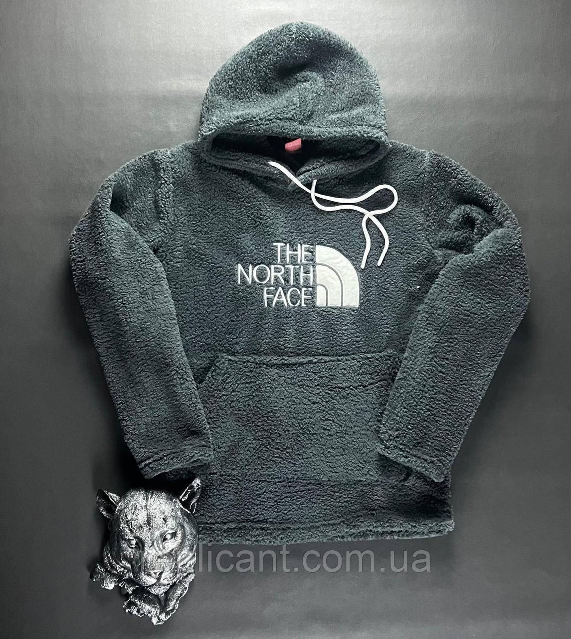Худі мішка TNF сірий мужская зимняя кофта The North Face Турция
