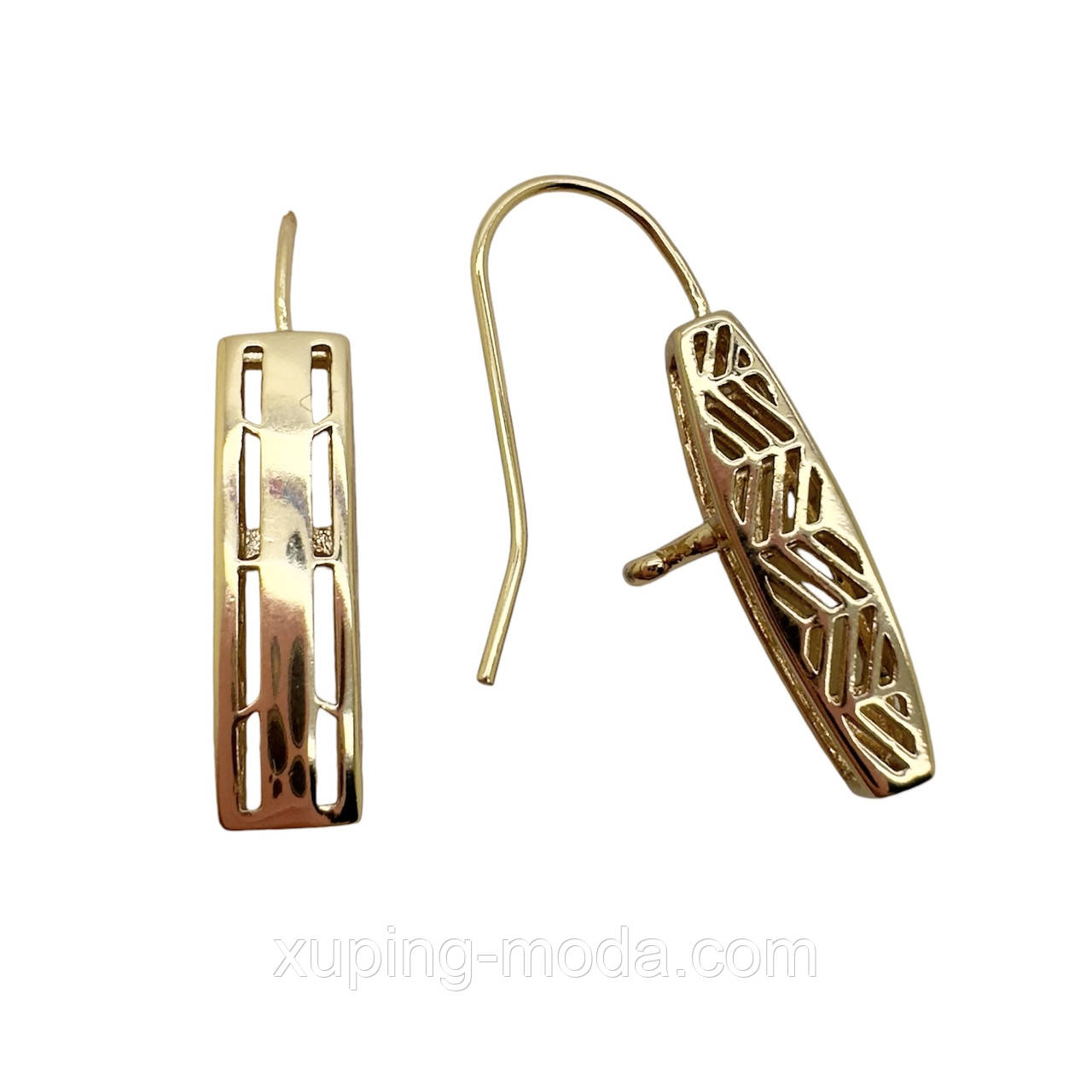 Сережки xuping. 30х5. 18 к, фото 1