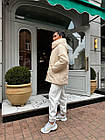 Жіноча зимова куртка 42 - 56 молочного кольору, фото 8