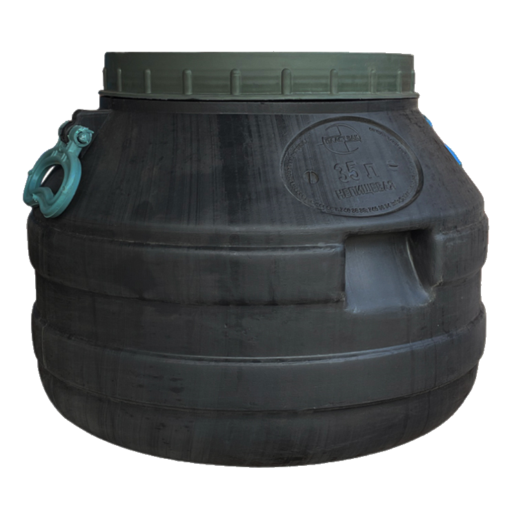 Бідон 35 л нехарчовий Г ПБ чорний, фото 1