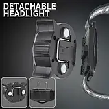 Ліхтар налобний WT208-2COB (white+red), Li-Ion акумулятор, магніт, гак, ЗП Type-C, Box, фото 5