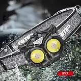 Ліхтар налобний WT208-2COB (white+red), Li-Ion акумулятор, магніт, гак, ЗП Type-C, Box, фото 8