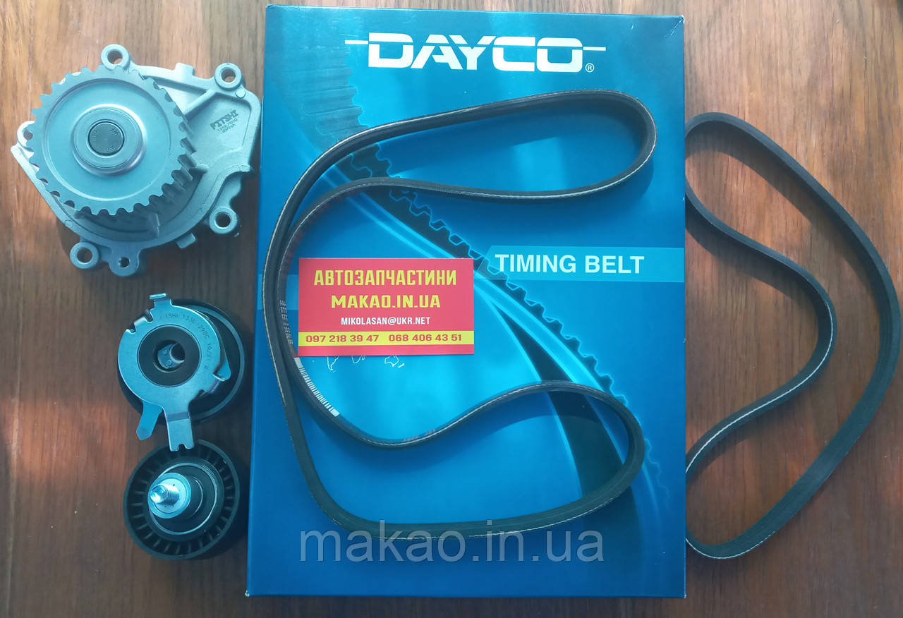 Набір ГРМ (всі ремені +ролики грм +помпа) Chery Jaggi S21 1.3 Acteco. Ремінь ГРМ вир-во Італія "Dayco"
