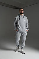 Костюм теплий сірий чоловічий oversize