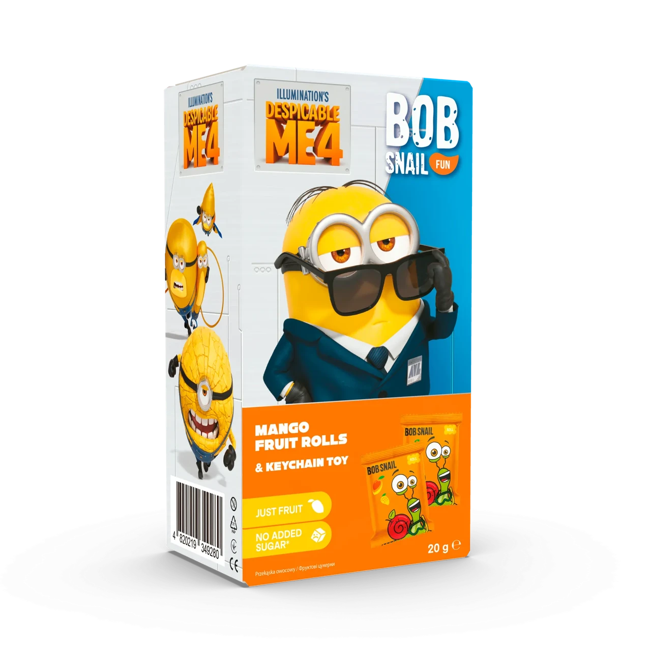 Натуральні цукерки Bob Snail манго з іграшкою 20 г