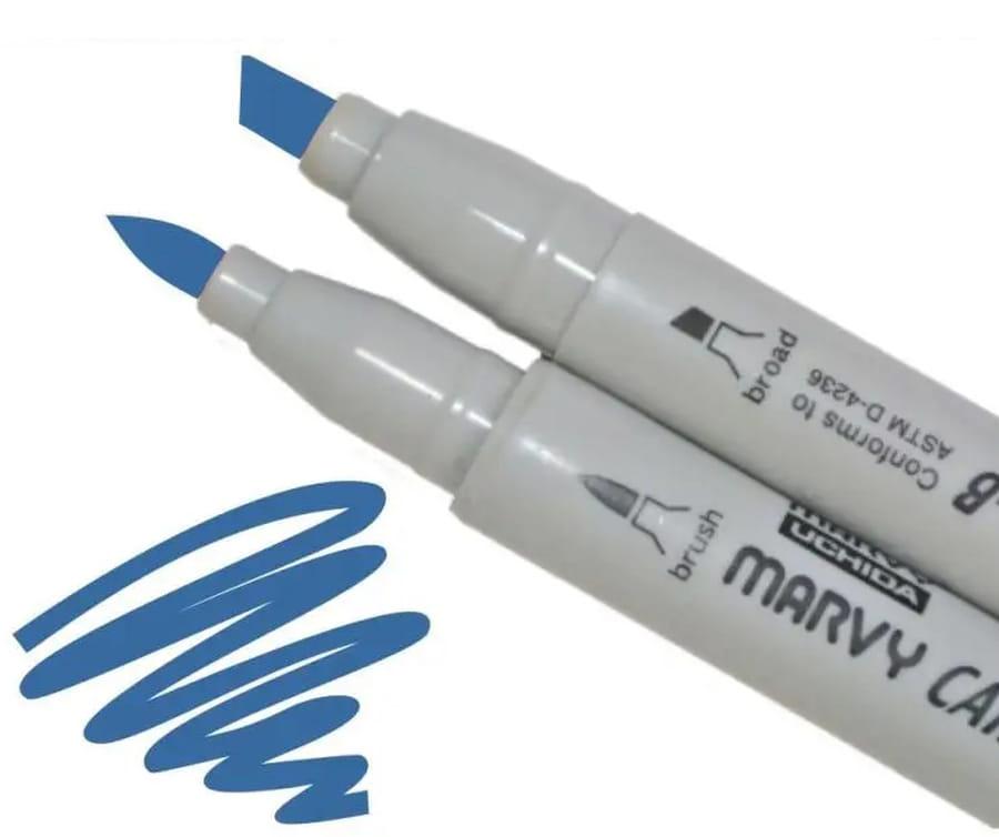 Маркер двухсторонний Marvy 1900B-S_голубой