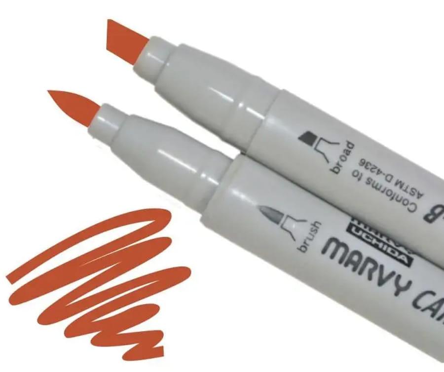 Маркер двосторонній Marvy 1900B-S_коричневий