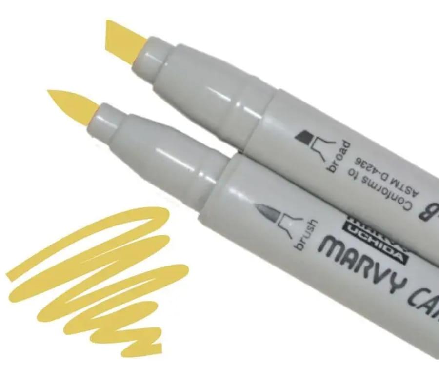 Маркер двосторонній Marvy 1900B-S_хра золотистий