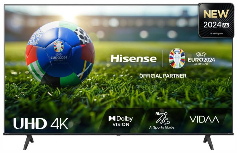 LED Телевізор 43" Hisense 43A6N Black