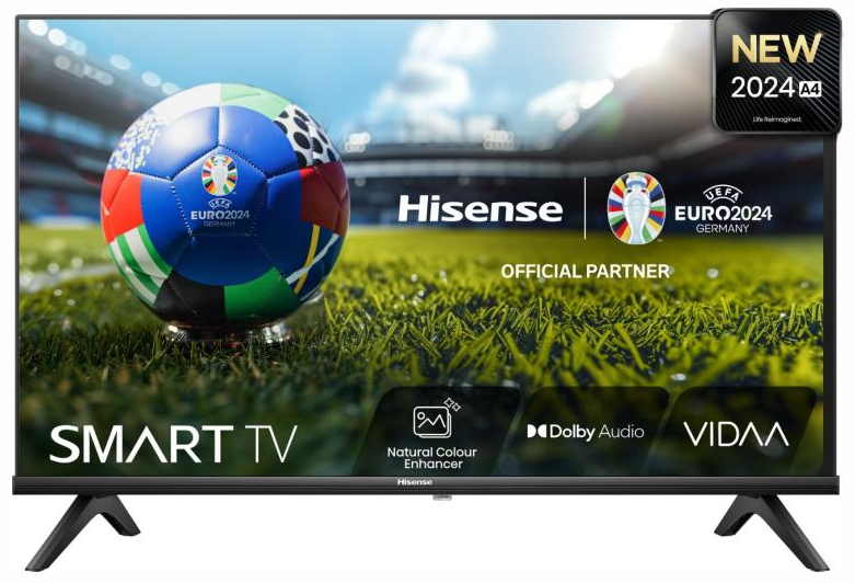 LED Телевізор 32" Hisense 32A4N Black