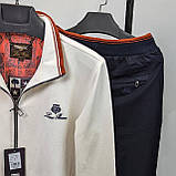 Чоловічий спортивний костюм Loro Piana CK8305 чорно-білий XXL, фото 5