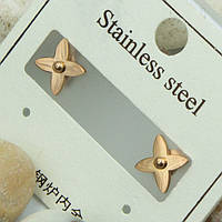 Гвоздики сталь №15Б 9мм із золотою вставкою Луї Вітон сталь біжутерію з Китаю від виробника