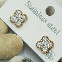 Гвоздики сталь №15Д 10мм з дрібними стразами Ван Кліфф конюшина від виробника